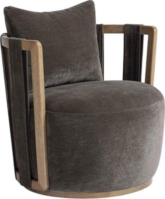 TOV Furniture Tov Furniture Paolo Upcycled Fabric Swivel Chair