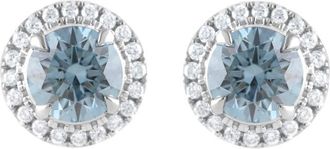 Grown Brilliance 14KT White Gold 2.45 Carat Lab Grown Diamond Stud Earrings for Women