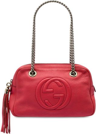 Gucci Pre-owned Gucci Calfskin Soho Chain Zip Shoulder Bag Ladies 5NVJCKP3G4J323TN