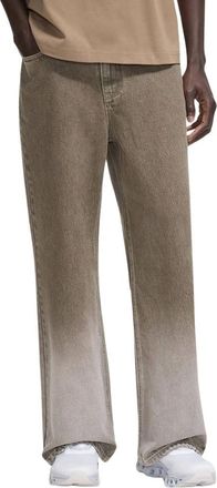 Flaneur Relaxed Fit Jeans - Heren - Wijde Broeken - Grijs - W34 - Katoen - Broeken