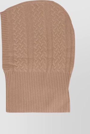 Max Mara cashmere cable knit balaclava
