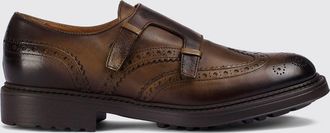 Doucal's Monk strap in pelle di vitello liscia con doppia fibbia e suola in gomma