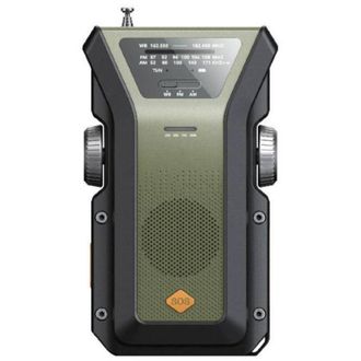 OEM Radio De Emergencia Port&aacute;til Noaa Am/fm/wb - 4000 Mah, Funci&oacute;n De Carga Solar/manivela/usb-c, 3 Modos, Alarma Sos Y Luz Led