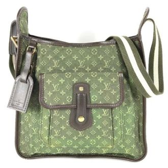 Louis Vuitton Vintage, unisex, Groen, ONE Size, Pre-owned Vintage Canvas Cross Body Tas