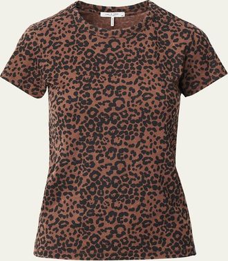 Rag & Bone Short-Sleeve Leopard Tee