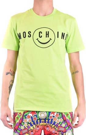 Moschino Multicolor Graphic T-Shirt With Smiley Detail