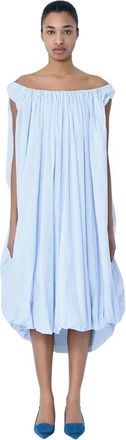 Jacquemus Le Lavande Midi Jurk - Dames - Zomerkleedjes - Blauw - XS - Katoen - Kleedjes