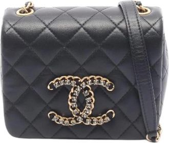 Chanel Pre-owned Matelasse Lamslederen Schoudertas - Dames - Vintage Schoudertas - Zwart - ONE Size - Leer - Vintage