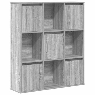 Berkfield Home Bookcase Grey Sonoma 89x24x101.5 cm Engineered Wood