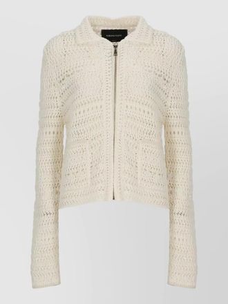 Fabiana Filippi crochet knit cardigan long sleeves sequins