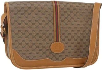 Gucci Pre-owned Plastic Cross Body Bag - Dames - Vintage Schoudertas - Beige - ONE Size - Vintage