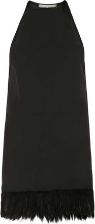 Saint Laurent Black Crepe Mini Dress