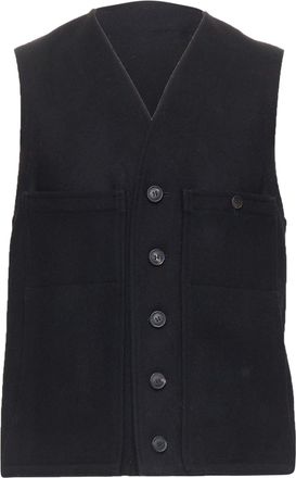 Christophe Lemaire Christophe Lemaire virgin wool cotton waist coat vest