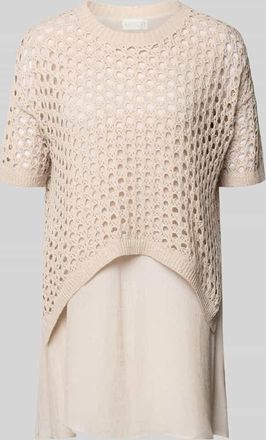 Apricot Minikleid im 2-in-1-Look in Sand, Gr&ouml;&szlig;e L