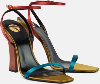 Saint Laurent Sandali Dominique 110 in crêpe di raso