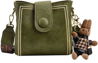 Generic Stylish Womens Large Capacity PU Leather Shoulder Tote Bag for Daily Use Work College Student Shopping and Travel Accessory (Green, One Size)