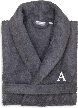 Linum Home Textiles Monogrammed Unisex Small/Medium Terry Bathrobe, (A-Z)