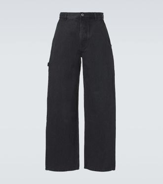 Loewe Jeans anchos con piel