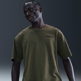 Nike Paris Saint-Germain Nike Mens Soccer T-Shirt in Green | IB3897-325