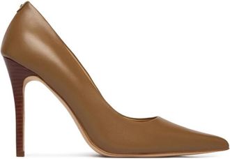 Michael Kors Elyse Leather Pump - Dames - Pumps - Bruin - 38 EU - Leer - Schoenen