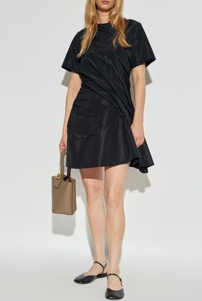 Loewe Dress With Decorative Draping, Womens, Black