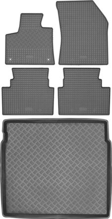 OEM Juego De Alfombrillas De Goma Para Coche Y Alfombrilla Para Maletero Para Citro&euml;n C5 Aircross Crossover (a Partir De 2019)