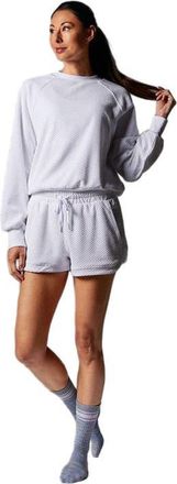 Tavi Ease Crew Terry Sweatshirt in White at Nordstrom, Size Xx-Large