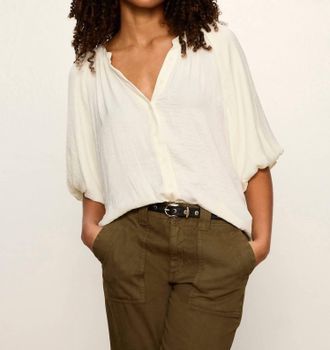 Sanctuary Plenty Of Love Bubble Blouse In Collagen