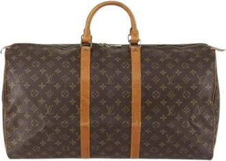 Louis Vuitton Pre-owned Keepall Bag - unisex - Vintage Weekendtas - Bruin - ONE Size - Leer - Vintage