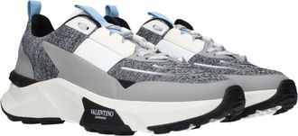 Valentino Garavani Mens Gray Fabric Athletic Sneakers