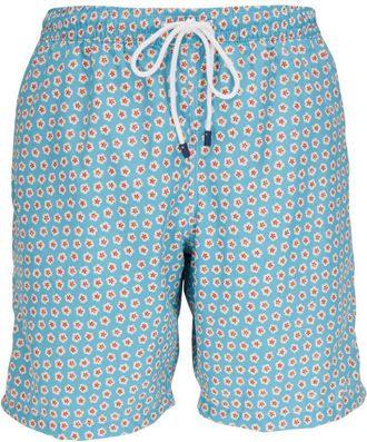 Fedeli floral-print swim shorts - men - Recycled Polyester - S - Blue