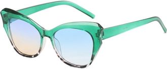 Generic Trendy UV400 Party Shopping Sunglasses Mens And Womens Sports Vacation Photo Sun Glasses(Green)