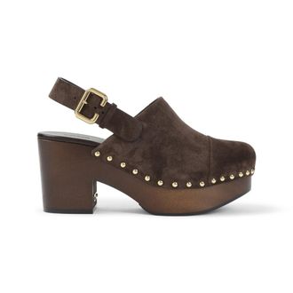 Chlo&eacute; Brown Slingback Heels