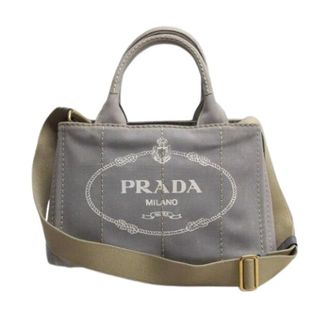 Prada Pre-owned Tote Bags, female, Gray, Size: ONE SIZE Pre-owned Vintage Canvas Tote Bag