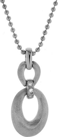LuvMyJewelry Marcelline Sterling Silver 0.03 Ct Diamond Linked Oval Pendant in 925 Sterling Silver at Nordstrom