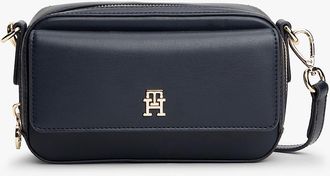 Tommy Hilfiger Womens Monogram Logo Crossbody Bag - Navy
