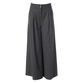 Jcsophie R6036 Reed Wijde Broek - Dames - Broeken - Grijs - Maat: XL Wol