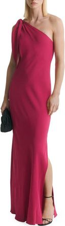 Mango Asymmetric A-Line Dress in Strawberry at Nordstrom, Size 10