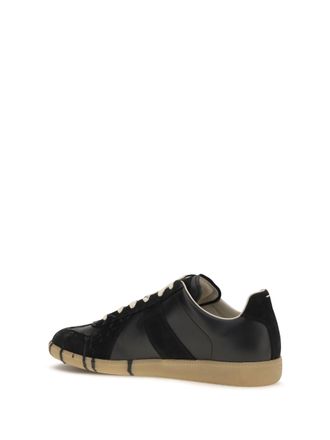 Maison Margiela Mens Sneakers Replica Black Black-Black Upper: Suede Trainers Black/black