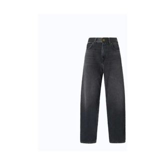 Pinko Pinko - Estelle Wide Jeans - Dames - Jeans - Grijs - Maat: W29 Katoen