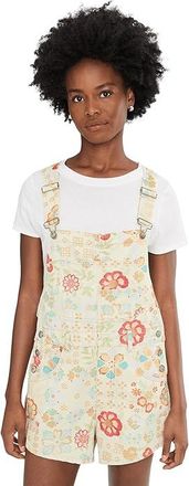 Free People Ziggy Printed Shortall Womens Shorts Sun Drenched Combo : MD (Womens 8-10) 3, Cotton
