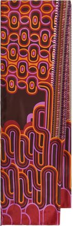 Maliparmi Sciarpa con motivo geometrico - Marrone