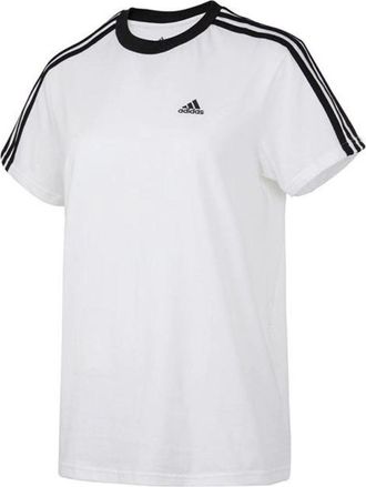 adidas (WMNS) adidas Essentials 3-Stripes T-Shirt Asia Sizing White Black H10201