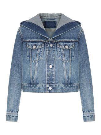 Alaia HOODED DENIM JACKET - Alaia - Woman