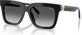 Versace Polarized Grey Square Ladies Sunglasses VE4498 GB1/T3 55