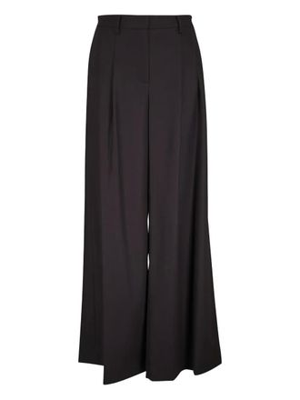 TWP Avery pleated palazzo pants - Brown