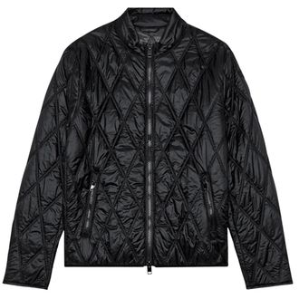 Diesel Mens Black Winter Jackets - Size X-Small