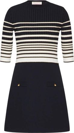 Valentino Garavani Striped Lurex Minidress