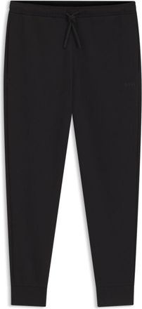 BOSS Stretch-cotton track pants with puff-print logo