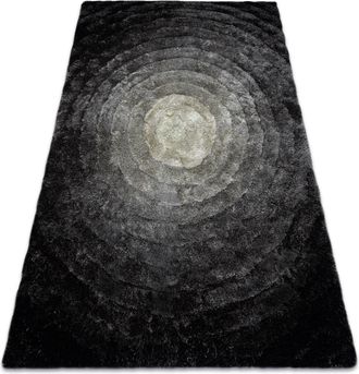 RugsX Rugsx - Alfombra Moderno Flim 008-b2 Moderno, Circulos - Structural Gris Grey 120x160 Cm